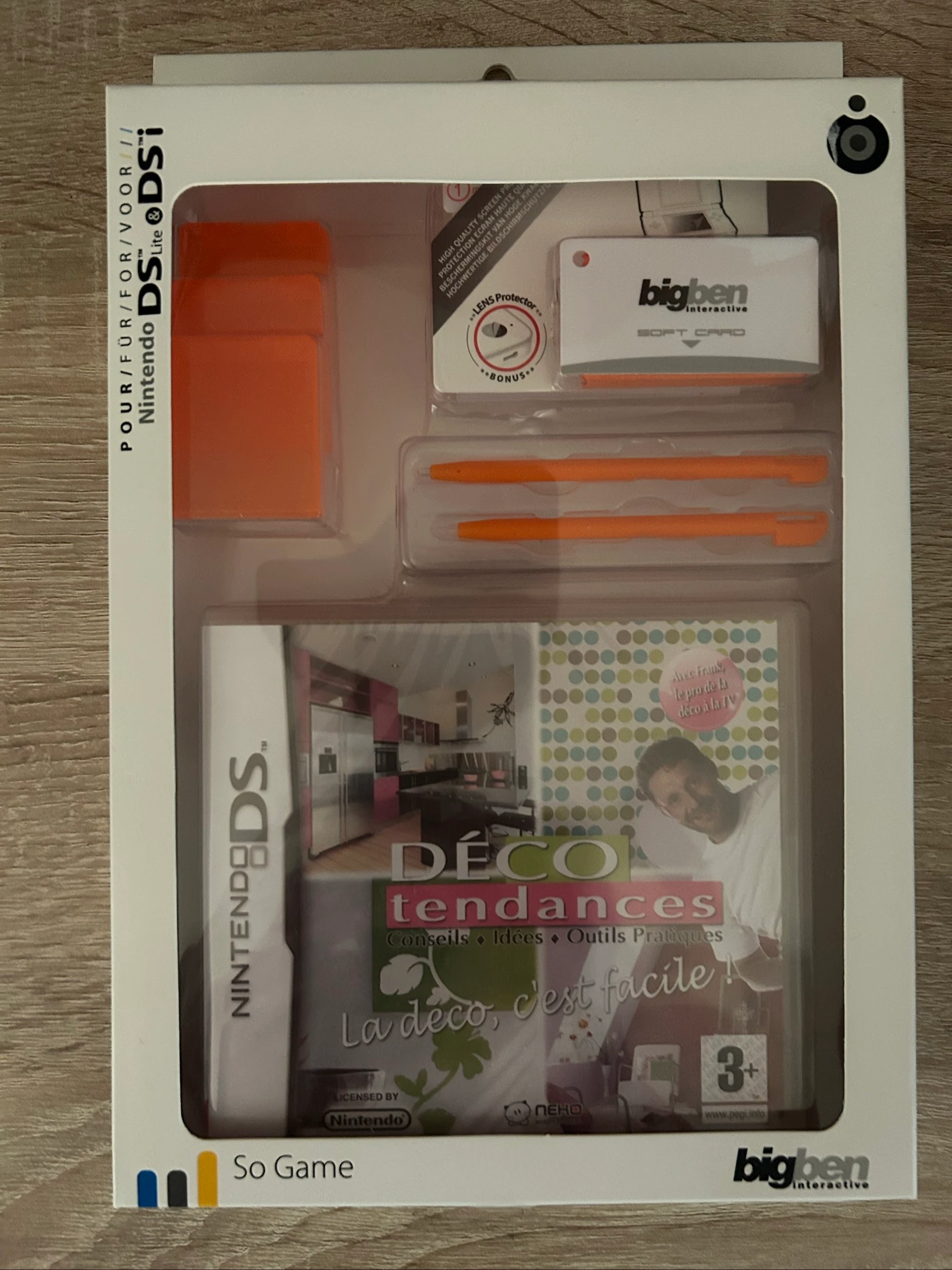 Pack Bigben So Game Nintendo DS / DS Lite neuf sous blister + jeu Déco Tendances